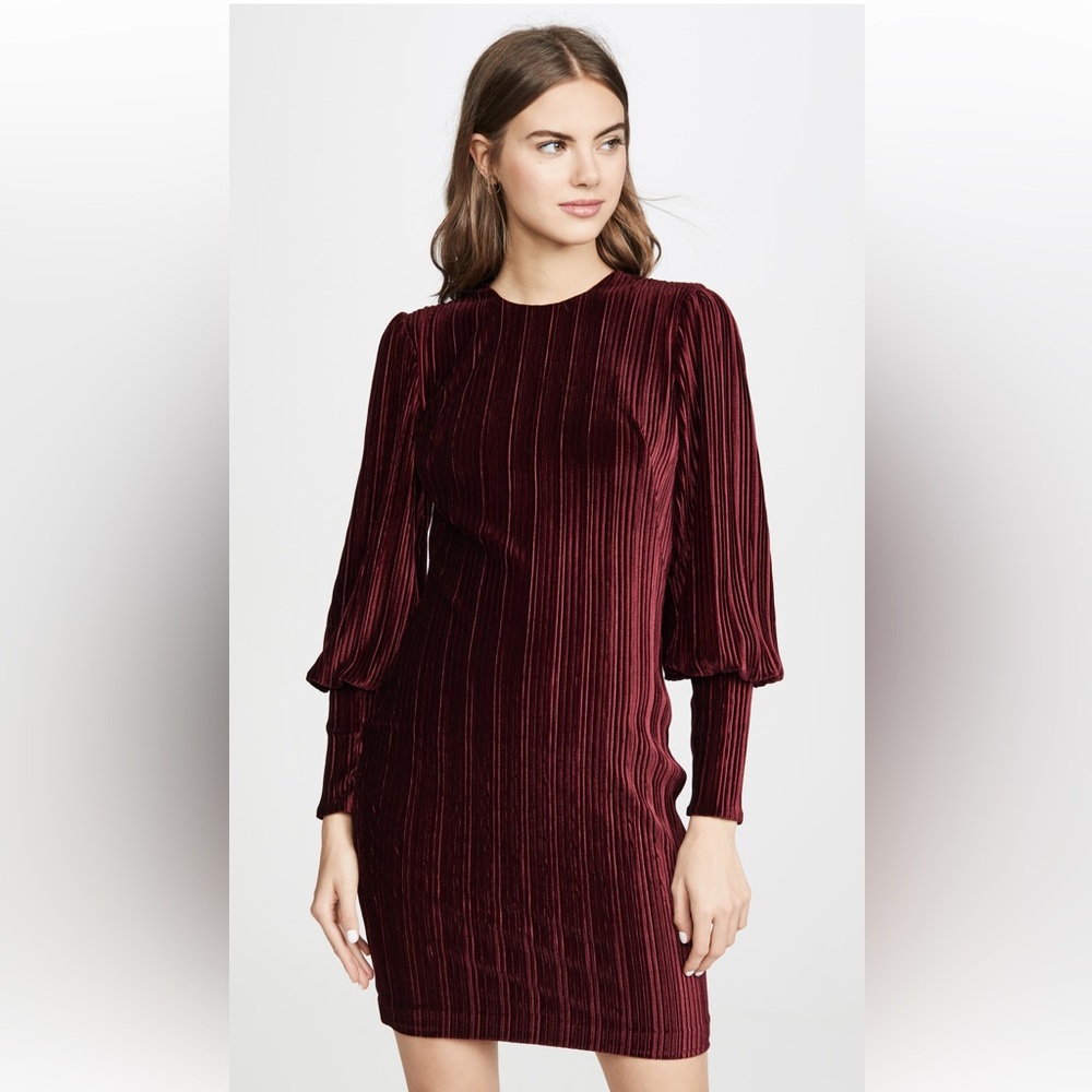 Black Halo, Long Sleeve Velvet Dress, Size 2 NWT